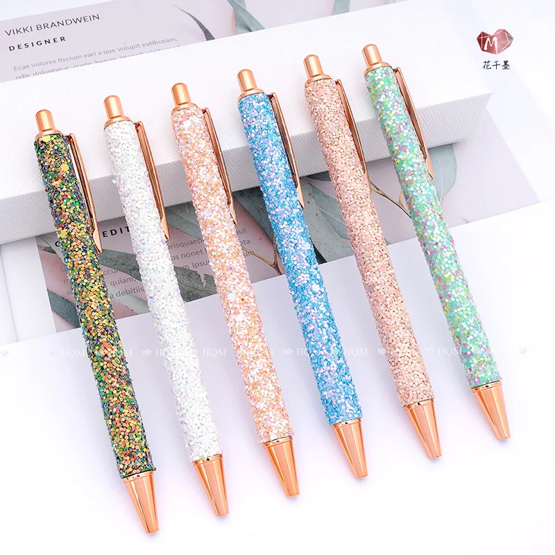 Creative Press Type Ballpoint Pen Sequin Advertising Gift Pen Office Student Writing Pen 0.5mm
Creative Press Type Ballpoint Pen Sequin Advertising Gift Pen Office Student Writing Pen 0.5mm