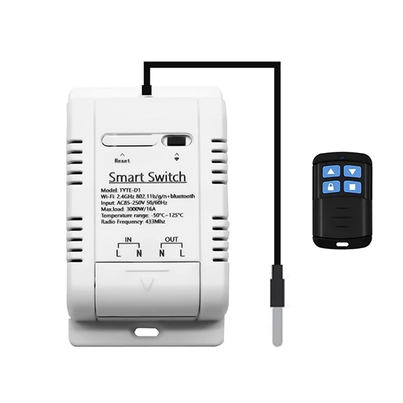 AU61-Tuya Smart Life Switch 16A 3000W Relay With Temperature Monitoring Thermostat Sensor RF433 For Alexa
AU61-Tuya Smart Life Switch 16A 3000W Relay With Temperature Monitoring Thermostat Sensor RF433 For Alexa