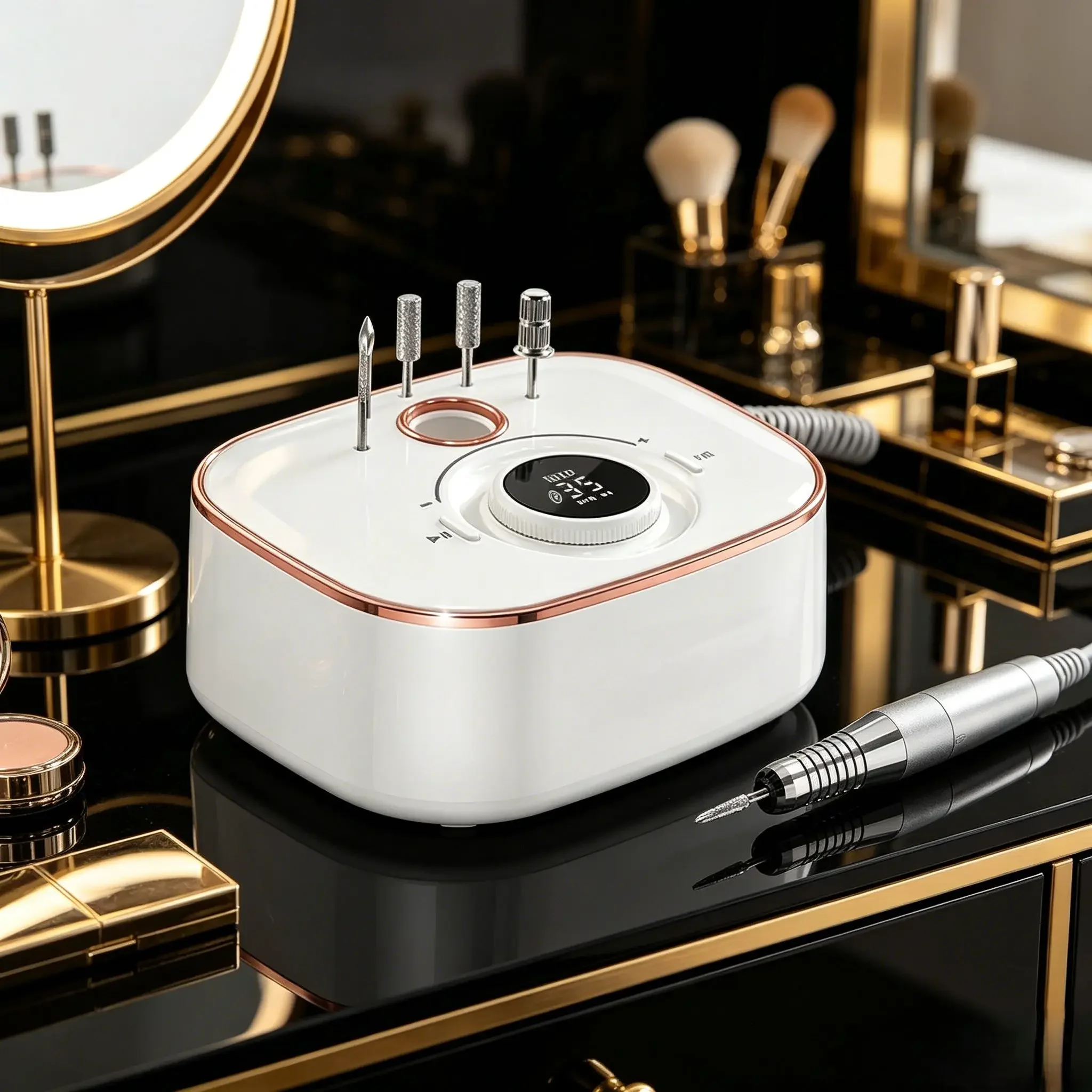35000RPM Electric Nail Sander Set, Low Noise Manicure Nail Drill with LED Display, Professional Nail Care Tools and Accessories
35000RPM Electric Nail Sander Set, Low Noise Manicure Nail Drill with LED Display, Professional Nail Care Tools and Accessories