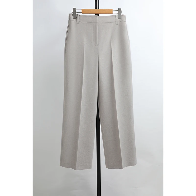 High Waist Straight Leg Suit Pants Elastic Waist Long Trousers Autumn Winter New Arrival CC Brand Women's Faion Commute Sle
High Waist Straight Leg Suit Pants Elastic Waist Long Trousers Autumn Winter New Arrival CC Brand Women's Faion Commute Sle