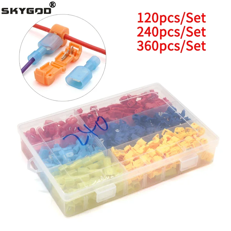 Boxed T-type Crimp Terminal,Wire Connection Clip Quick ,Peel-Free Insulated Electrical Connector,Plug-in Wire Terminal
Boxed T-type Crimp Terminal,Wire Connection Clip Quick ,Peel-Free Insulated Electrical Connector,Plug-in Wire Terminal
