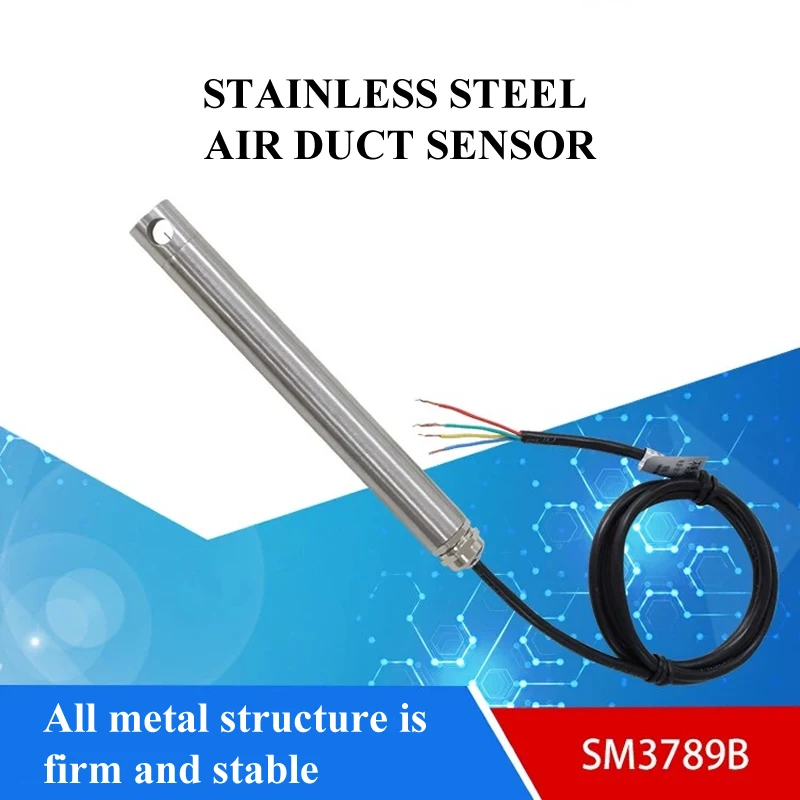 SM3789 hot air duct air speed transmitter RS485 stainless steel air speed sensor is high-temperature resistant
SM3789 hot air duct air speed transmitter RS485 stainless steel air speed sensor is high-temperature resistant
