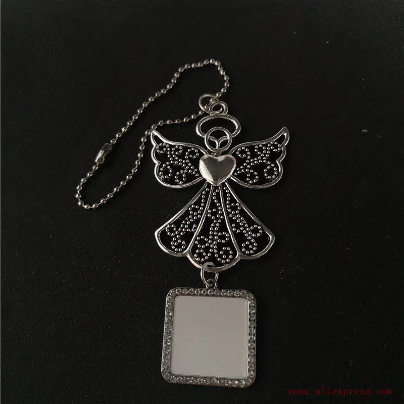 sublimation blank new angel wing car hanger ornaments with zircon small charm hot transfer printing blank consumables 15pcs/lot
sublimation blank new angel wing car hanger ornaments with zircon small charm hot transfer printing blank consumables 15pcs/lot