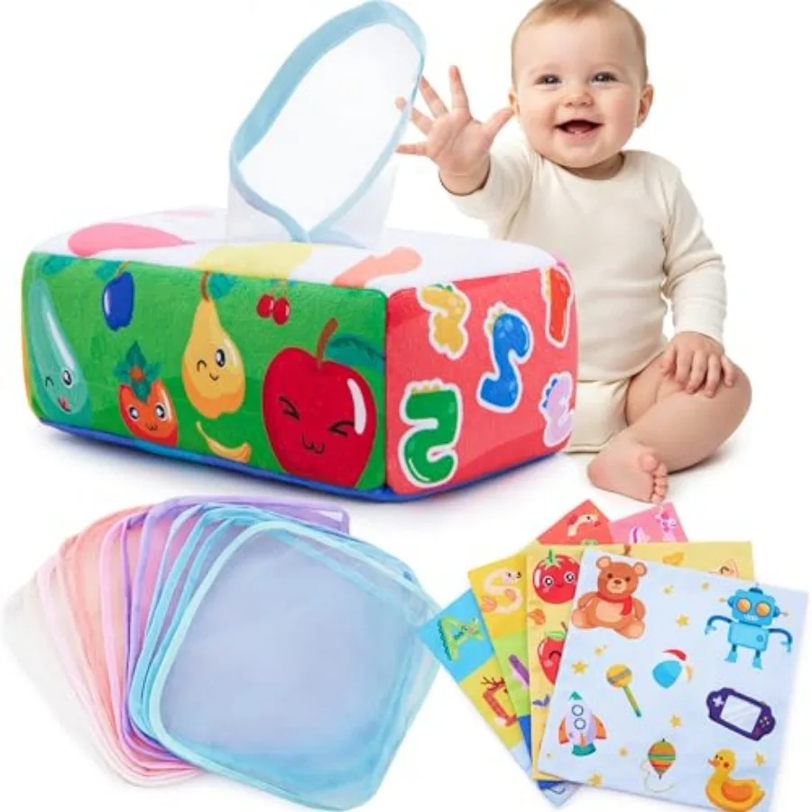 Baby Tissue Box Toy Montessori Baby Toys for Infant 0 1 2 3 4 5 6 7 8 9 Months Sensory and Crinkle Tissue Box Toy for BoysandGi
Baby Tissue Box Toy Montessori Baby Toys for Infant 0 1 2 3 4 5 6 7 8 9 Months Sensory and Crinkle Tissue Box Toy for BoysandGi