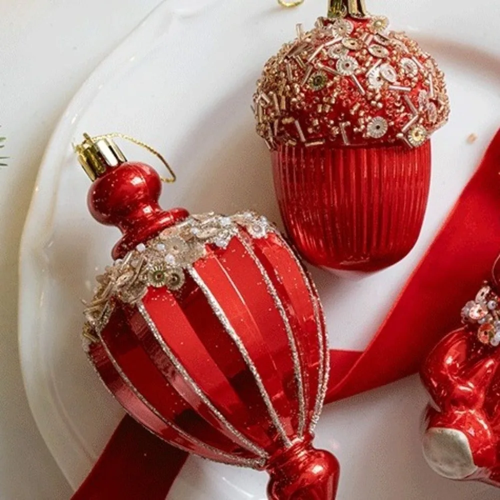 Red Christmas Tree Pendants Shatterproof Plastic Glitter Little Bear Ornaments Acorn DIY Crafts Xmas Tree Pendant
Red Christmas Tree Pendants Shatterproof Plastic Glitter Little Bear Ornaments Acorn DIY Crafts Xmas Tree Pendant