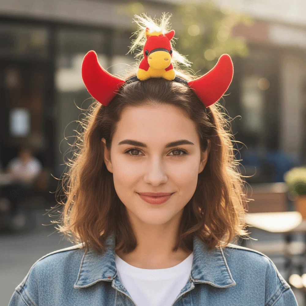 Creative Cartoon Horse Hair Hoop Mascot Red New Year Headband Pony Headwear Horse Headband Women
Creative Cartoon Horse Hair Hoop Mascot Red New Year Headband Pony Headwear Horse Headband Women