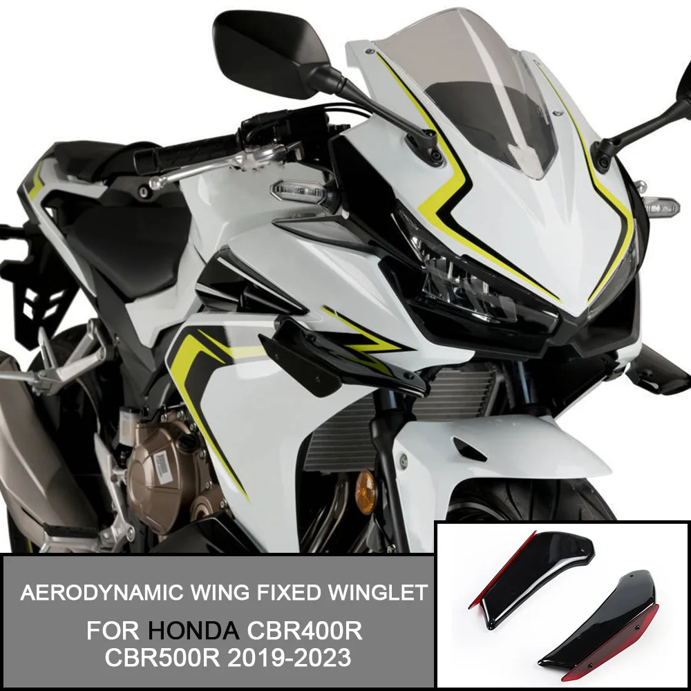 For HONDA CBR500R 2019 2020 2021 2022 2023 Winglet Fairing CBR400R Motorcycle Fairing Parts Aerodynamic Wing Kit Fixed Winglet
For HONDA CBR500R 2019 2020 2021 2022 2023 Winglet Fairing CBR400R Motorcycle Fairing Parts Aerodynamic Wing Kit Fixed Winglet
