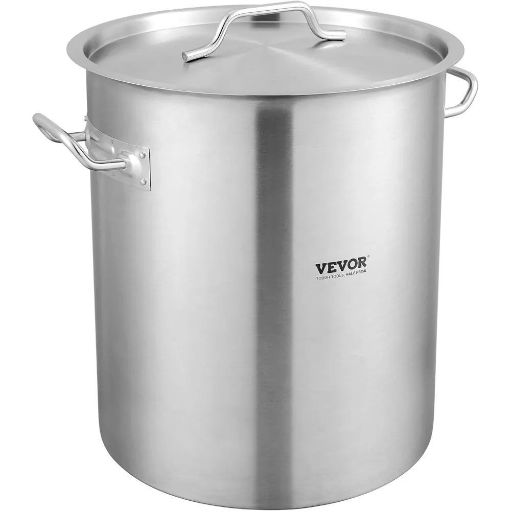 Stainless Steel Stockpot, 42 Quart Large Cooking Pots, Cookware Sauce Pot with Strainer, Lid, and Handle, Heavy Duty Commercial
Stainless Steel Stockpot, 42 Quart Large Cooking Pots, Cookware Sauce Pot with Strainer, Lid, and Handle, Heavy Duty Commercial