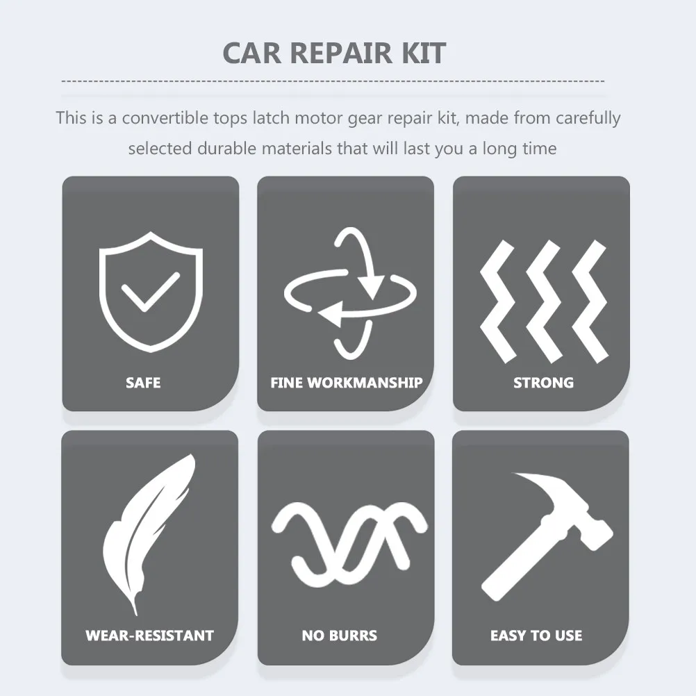 1Set Convertible Tops Latch Motor Gear Kit Strong Repair Set Motor Gear Replacement Compatible Car E36 E46 E64 Convertible Tops
1Set Convertible Tops Latch Motor Gear Kit Strong Repair Set Motor Gear Replacement Compatible Car E36 E46 E64 Convertible Tops