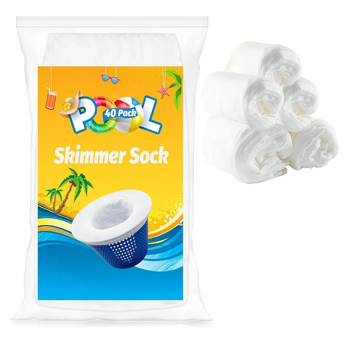Swimming Pool Filter Socks, Pool Skimmer Filter Socks, Pool Cleaning Filter Socks for Swimming (Pack of 40)
Swimming Pool Filter Socks, Pool Skimmer Filter Socks, Pool Cleaning Filter Socks for Swimming (Pack of 40)