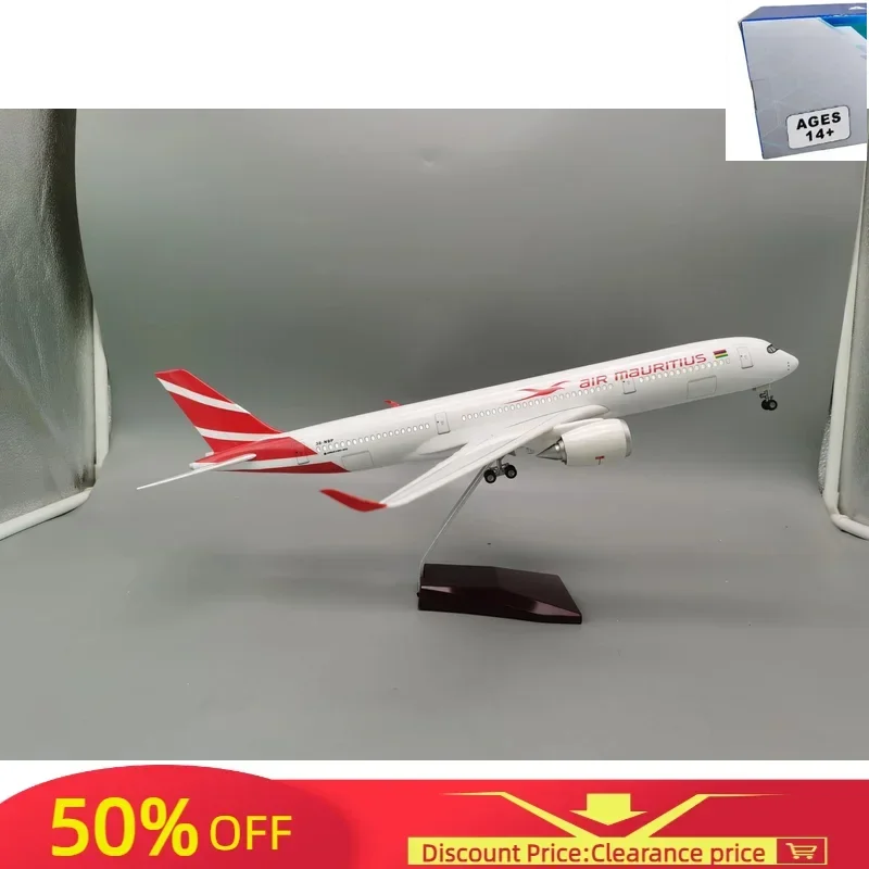 47 см масштабная модель Air Mauritius A350 Airways, игрушки-самолет, авиакомпания со световой смолой, коллекция самолетов, украшение для дисплея, вентилятор
47 см масштабная модель Air Mauritius A350 Airways, игрушки-самолет, авиакомпания со световой смолой, коллекция самолетов, украшение для дисплея, вентилятор