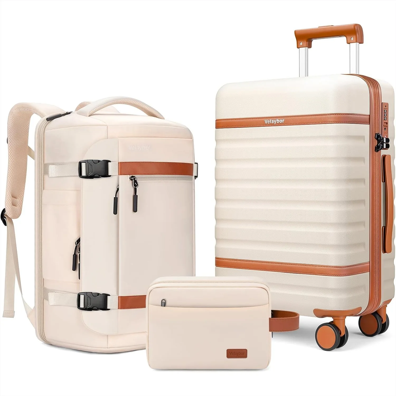 3 Piece Luggage Set with Spinner Wheels, Lightweight PC Hardside Suitcase with TSA Lock & YKK Zippers, 20" Carry On with Travel
3 Piece Luggage Set with Spinner Wheels, Lightweight PC Hardside Suitcase with TSA Lock & YKK Zippers, 20" Carry On with Travel