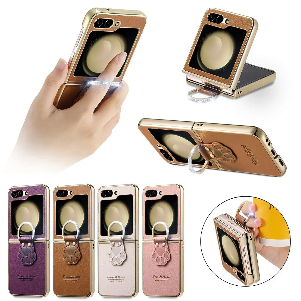 Ретро однотонный кожаный чехол для телефона Samsung Galaxy Z Flip7 FE/Z Flip6/Z Flip5 с аппаратной пряжкой-кольцом
Ретро однотонный кожаный чехол для телефона Samsung Galaxy Z Flip7 FE/Z Flip6/Z Flip5 с аппаратной пряжкой-кольцом