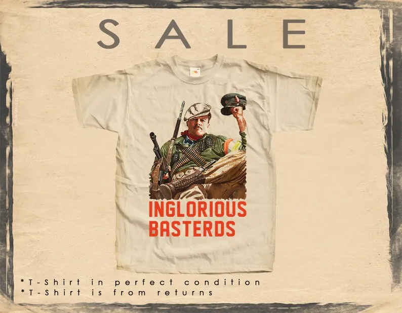 SALE Vintage TShirt 107 Inglorious Basterds Size 2XL NATURAL color Men Woman Unisex T-Shirt Digital Print Sizes
SALE Vintage TShirt 107 Inglorious Basterds Size 2XL NATURAL color Men Woman Unisex T-Shirt Digital Print Sizes