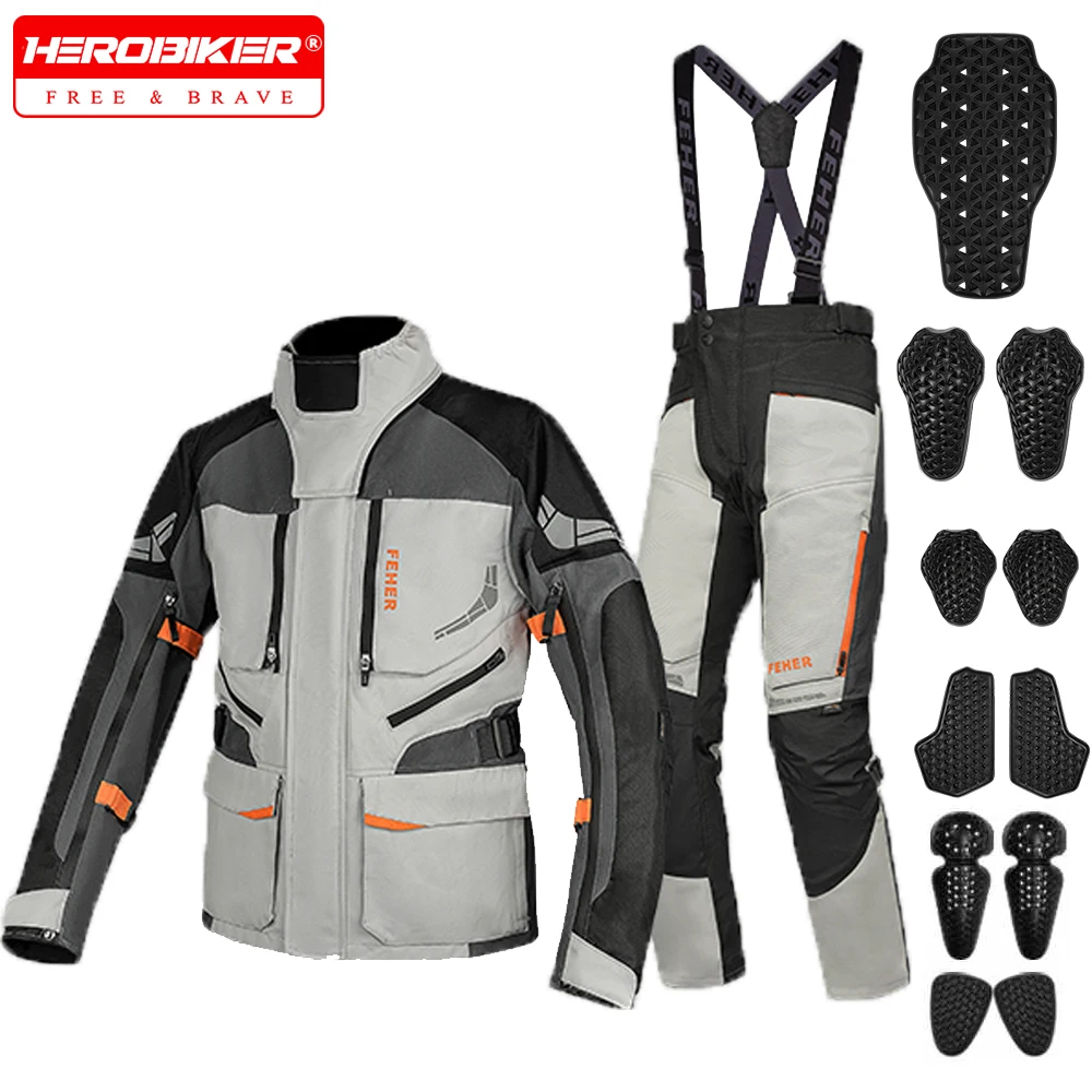 Waterproof Motorcycle Jacket Pants Moto Suit Riding Racing Jacket Moto Protective Motocross Removable Lining Four Seasons S-7XL
Waterproof Motorcycle Jacket Pants Moto Suit Riding Racing Jacket Moto Protective Motocross Removable Lining Four Seasons S-7XL