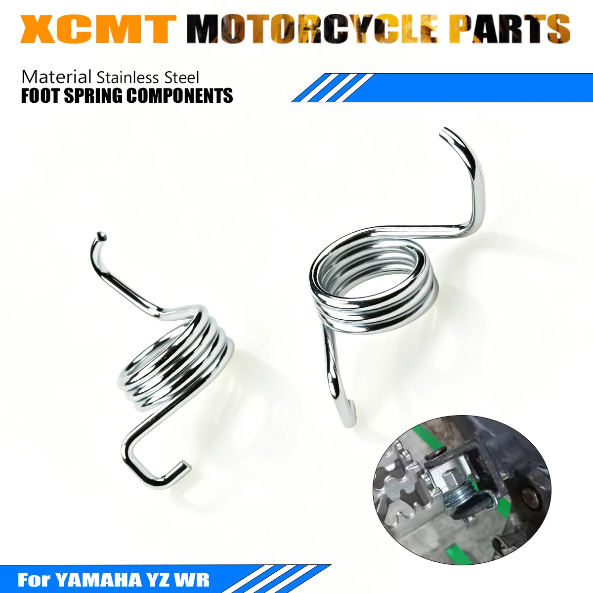 Motorcycle Stainless Steel Foot Pedal Torsion Return Springs For YAMAHA YZ 65 85 125 250 450 F X FX WR250F 426F 450F 1999-2025
Motorcycle Stainless Steel Foot Pedal Torsion Return Springs For YAMAHA YZ 65 85 125 250 450 F X FX WR250F 426F 450F 1999-2025