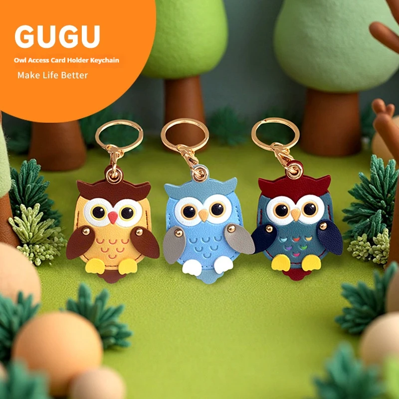 Bag charm Cute Owl Leather Keychain Access Card Cover Creative Small Gift Cute Bag Pendant Teachers' Day Gift
Bag charm Cute Owl Leather Keychain Access Card Cover Creative Small Gift Cute Bag Pendant Teachers' Day Gift