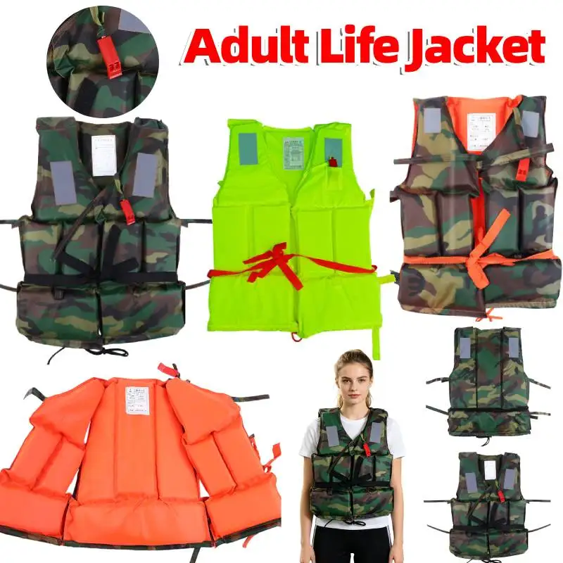 Adult Life Jacket Buoyancy Aid Polyester Floating Foam Swimming Kayak Vest Device for Water Rescue Surfing and Boating Snorkel
Adult Life Jacket Buoyancy Aid Polyester Floating Foam Swimming Kayak Vest Device for Water Rescue Surfing and Boating Snorkel