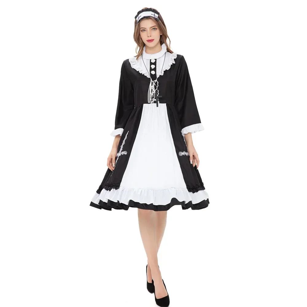 Sexy Cosplay Costume Adult Women Halloween Party Maid Plus Halloween Costumes For Women Nuns-cosplay
Sexy Cosplay Costume Adult Women Halloween Party Maid Plus Halloween Costumes For Women Nuns-cosplay