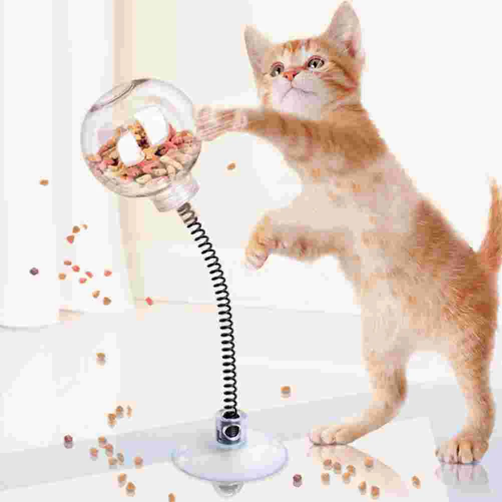 Nozzle Missing Food Funny Cat Stick Elasticity Treat Ball Spring Feeder Toy Cats
Nozzle Missing Food Funny Cat Stick Elasticity Treat Ball Spring Feeder Toy Cats
