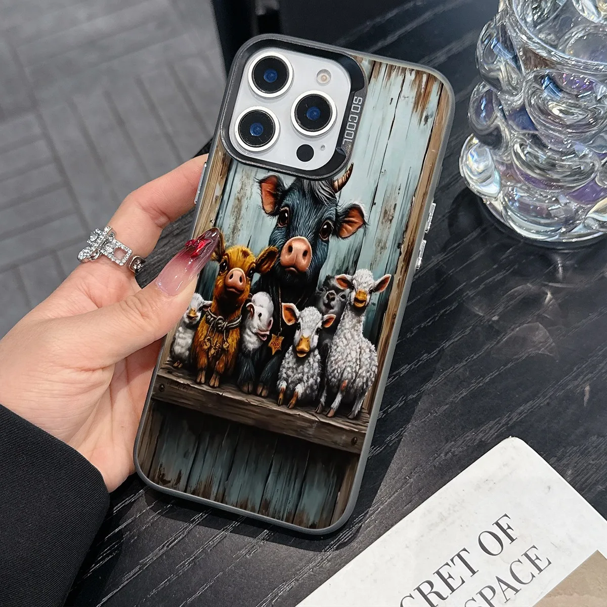 Cute highland cow pattern phone case for iPhone 16 15 14 13 12 11 Pro/ Max/Plus shock-proof rear cover anti-fingerprint
Cute highland cow pattern phone case for iPhone 16 15 14 13 12 11 Pro/ Max/Plus shock-proof rear cover anti-fingerprint