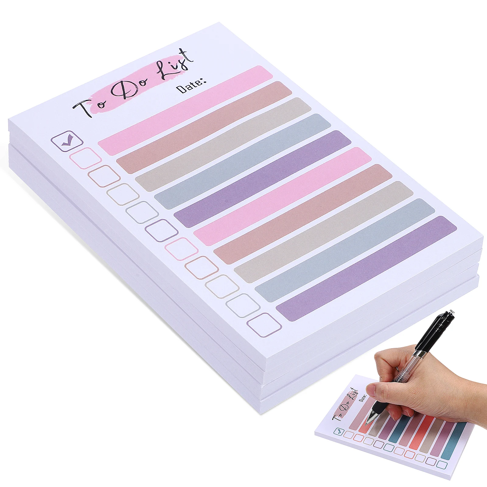 4pcs To Do List Memo Pads Rainbow Rectangular Work Notepad Self Stick Note Pads Stationery Supplies Office Classroom
4pcs To Do List Memo Pads Rainbow Rectangular Work Notepad Self Stick Note Pads Stationery Supplies Office Classroom