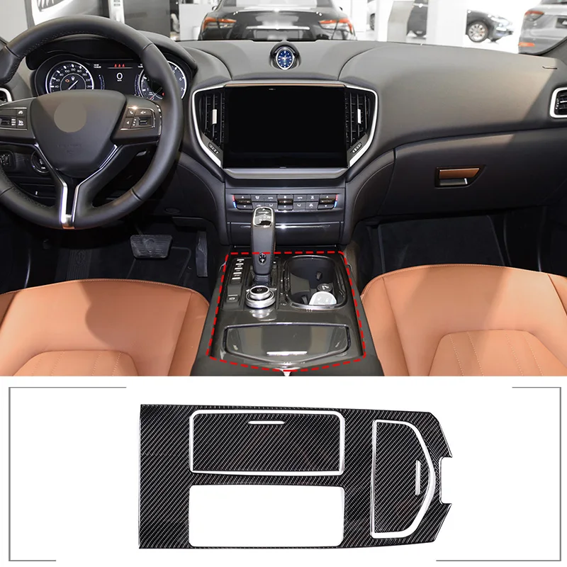 For Maserati Ghibli 2014 -2022 Center Console Gear Shift Panel Cover Cup Holder Trim Soft Carbon Fiber Car Accessories
For Maserati Ghibli 2014 -2022 Center Console Gear Shift Panel Cover Cup Holder Trim Soft Carbon Fiber Car Accessories