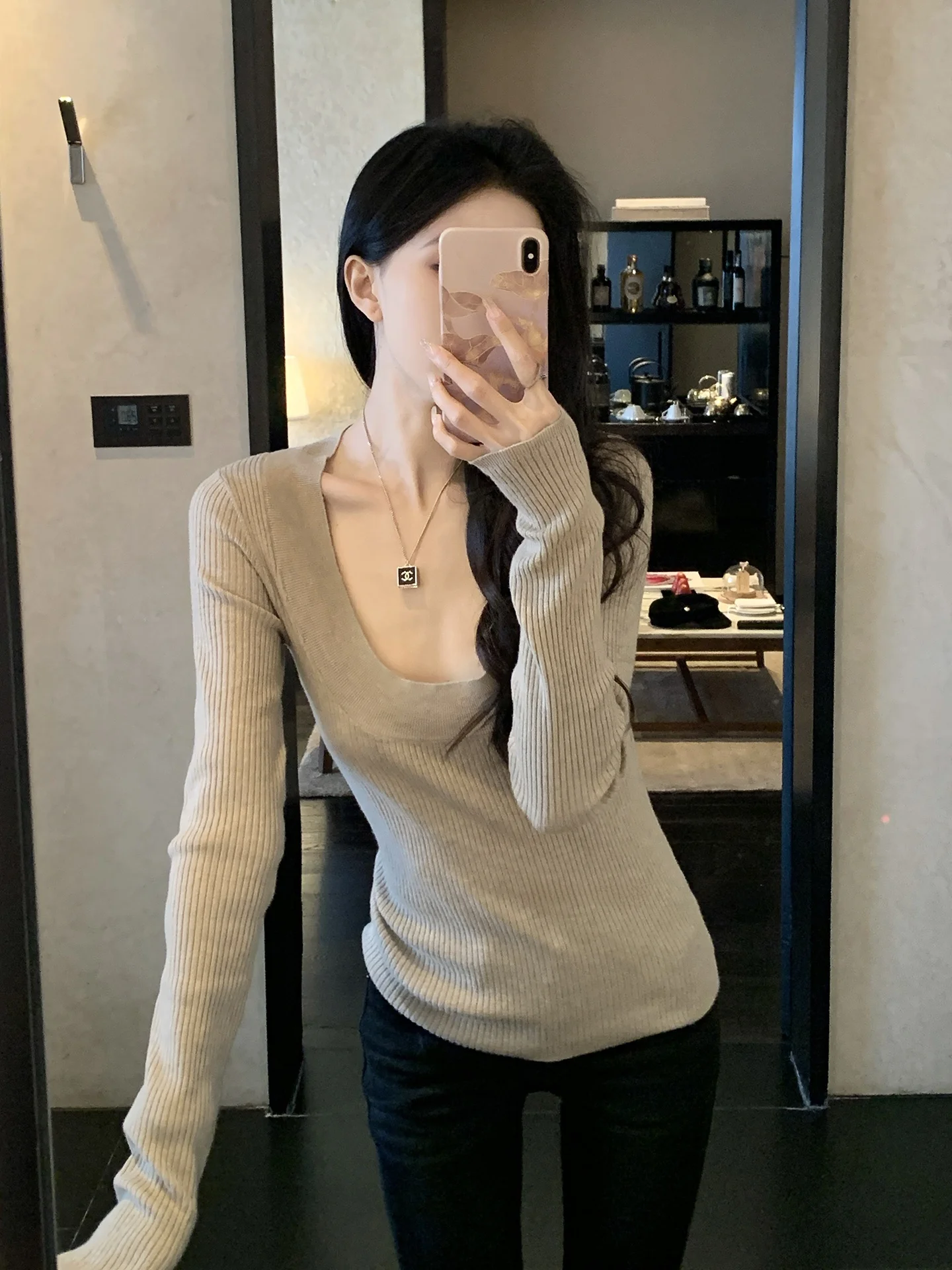 He Chenxi Women's Knitted Wool Base irt Low Collar Long Sve Fall Winter New Sle Inner Wear Casual Faion Slim Fit
He Chenxi Women's Knitted Wool Base irt Low Collar Long Sve Fall Winter New Sle Inner Wear Casual Faion Slim Fit