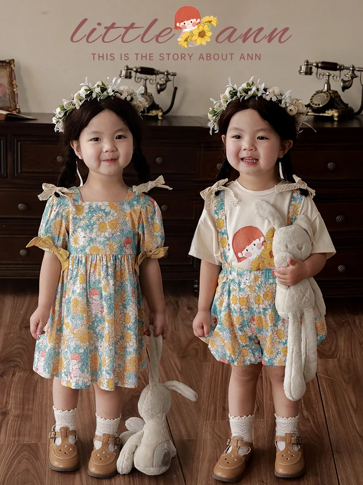 Girls' Summer Shorts 2023 New Cartoon Print Detachable Strap Pants Baby Loose Simple T-shirt
Girls' Summer Shorts 2023 New Cartoon Print Detachable Strap Pants Baby Loose Simple T-shirt