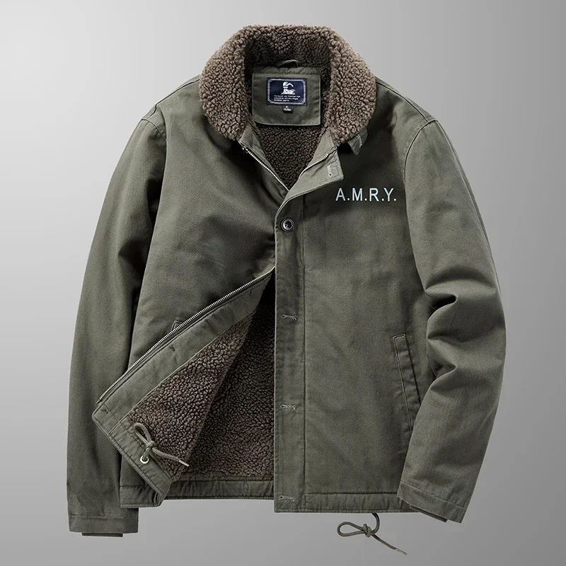 New Casual Denim Cotton Jacket Button Fleece Coats Outerwear Men 2024 Autumn Winter Loose Stand Collar Jackets for Men Plus Size
New Casual Denim Cotton Jacket Button Fleece Coats Outerwear Men 2024 Autumn Winter Loose Stand Collar Jackets for Men Plus Size