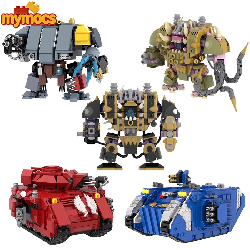 Mymocs Ideas Battle Game Robot Wolves Sky Warrior Mecha and Military Tank Land Raider Sets DIY Building Blocks Kid Toys Gift
Mymocs Ideas Battle Game Robot Wolves Sky Warrior Mecha and Military Tank Land Raider Sets DIY Building Blocks Kid Toys Gift