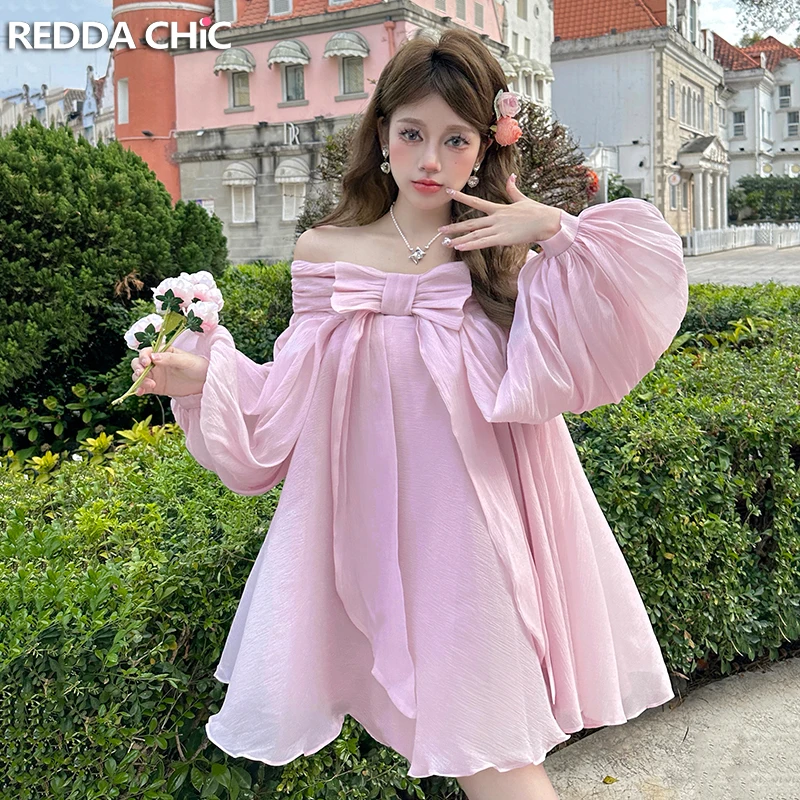 Романтическое Платье принцессы REDDACHiC с оборками, женское однотонное платье с бантом на одно плечо и рукавами-фонариками, пышное цельное цветочное элегантное платье
Романтическое Платье принцессы REDDACHiC с оборками, женское однотонное платье с бантом на одно плечо и рукавами-фонариками, пышное цельное цветочное элегантное платье