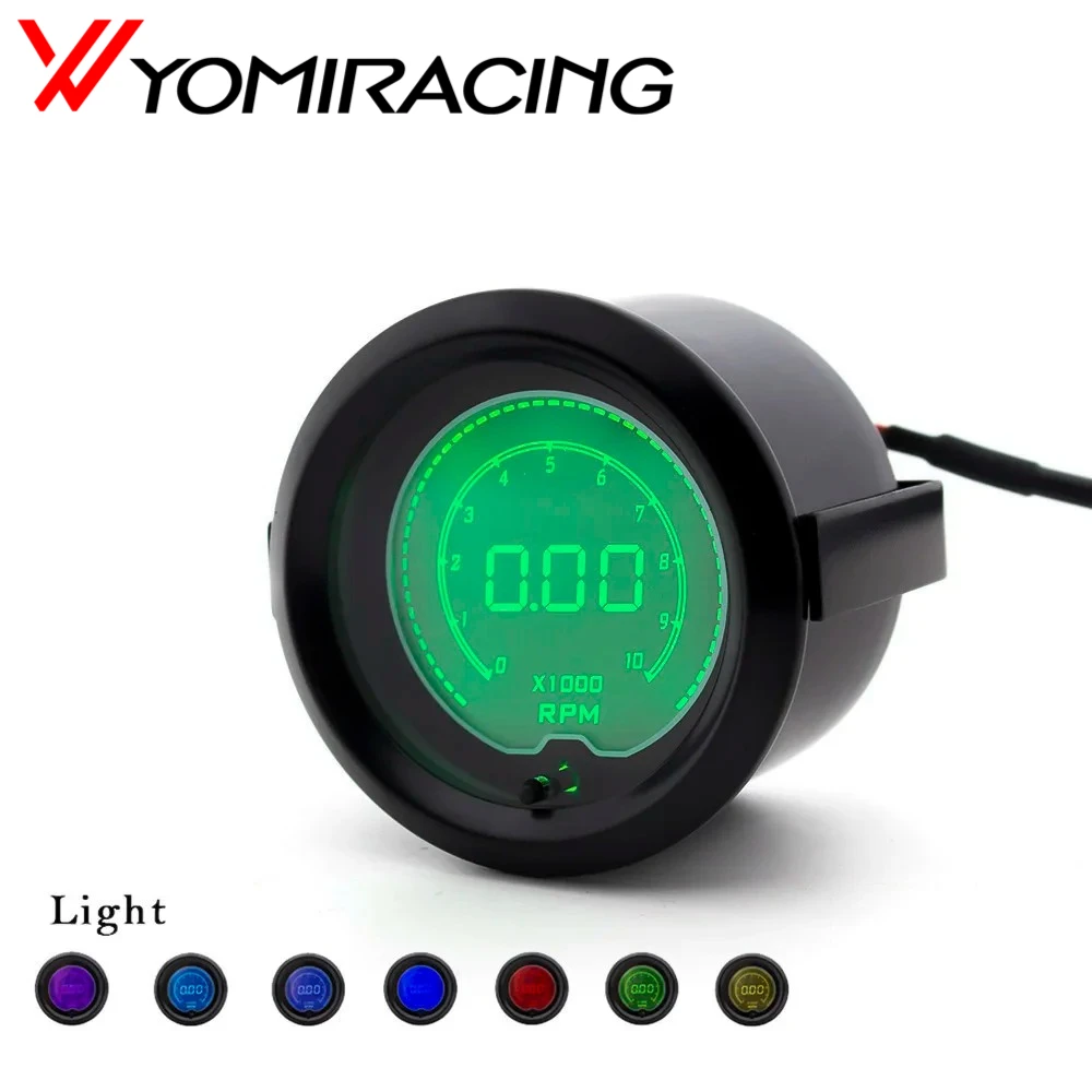 YOMI 2" 52MM 7 Colors LCD 0-10000 RPM EVO Digital Car Tachometer Gauge Digital Tachometer Car meter
YOMI 2" 52MM 7 Colors LCD 0-10000 RPM EVO Digital Car Tachometer Gauge Digital Tachometer Car meter