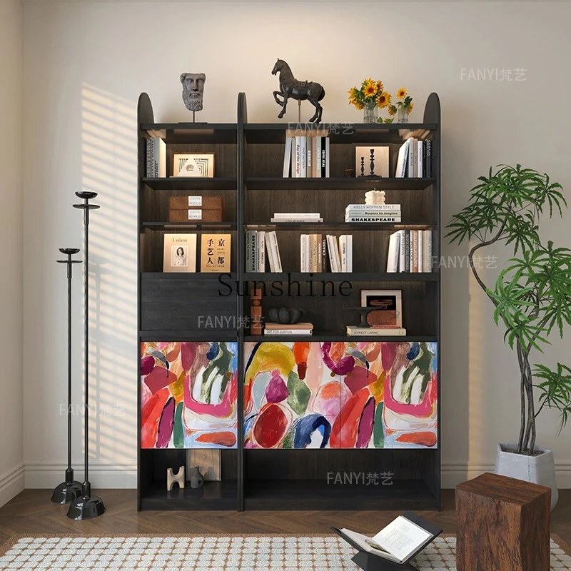 Solid wood wall-to-wall dining side cabinet, living room multi-layer display shelf, corner storage bookcase
Solid wood wall-to-wall dining side cabinet, living room multi-layer display shelf, corner storage bookcase