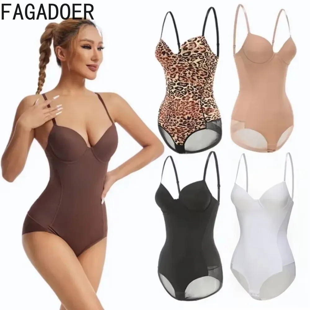 FAGADOER Sexy Bodycon Rompers Women Spaghetti Strap Leopard Print One Piece Tank Tops Bra Bodysuit Jumpsuits Female Clothing
FAGADOER Sexy Bodycon Rompers Women Spaghetti Strap Leopard Print One Piece Tank Tops Bra Bodysuit Jumpsuits Female Clothing