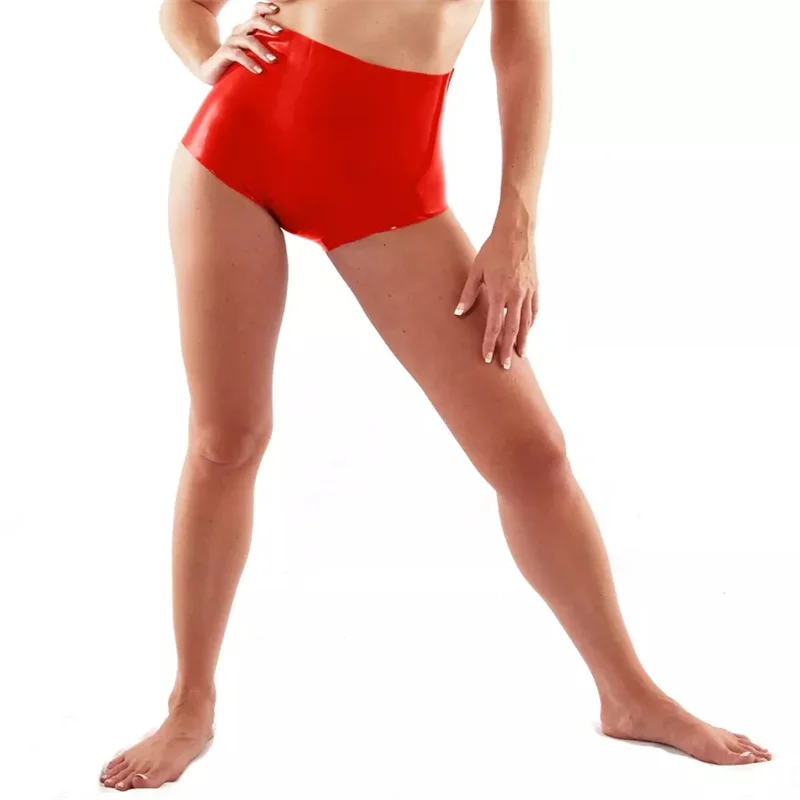 High Waist Latex Panties Shorts Red Rubber Underwear Handmade Sexy Fetish for Women Customize
High Waist Latex Panties Shorts Red Rubber Underwear Handmade Sexy Fetish for Women Customize