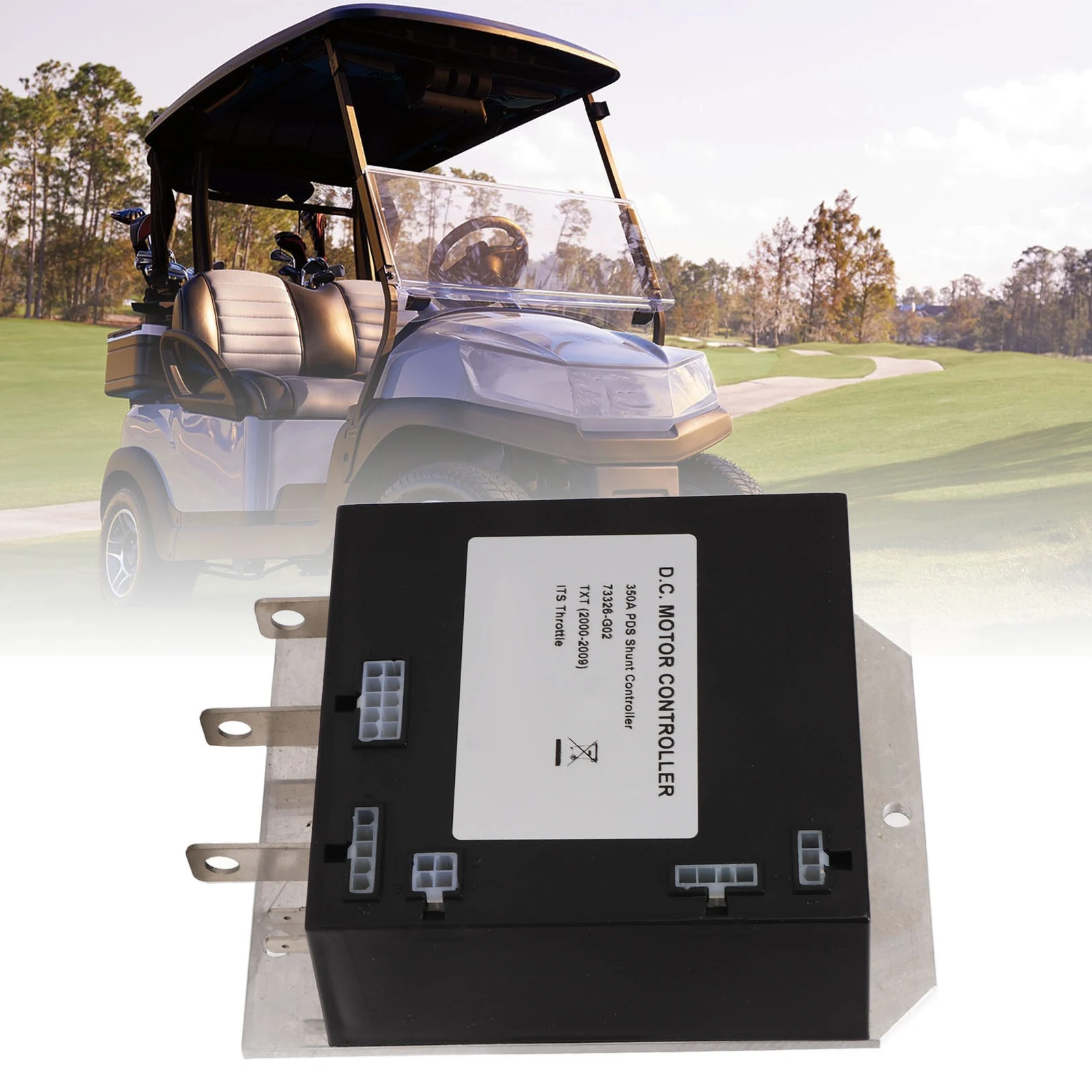 36V 350A Cart Motor Controller 73326-G02 Black Replacement For EZGO TXT Electric PDS Cart 2000‑2009 73326-G02
36V 350A Cart Motor Controller 73326-G02 Black Replacement For EZGO TXT Electric PDS Cart 2000‑2009 73326-G02