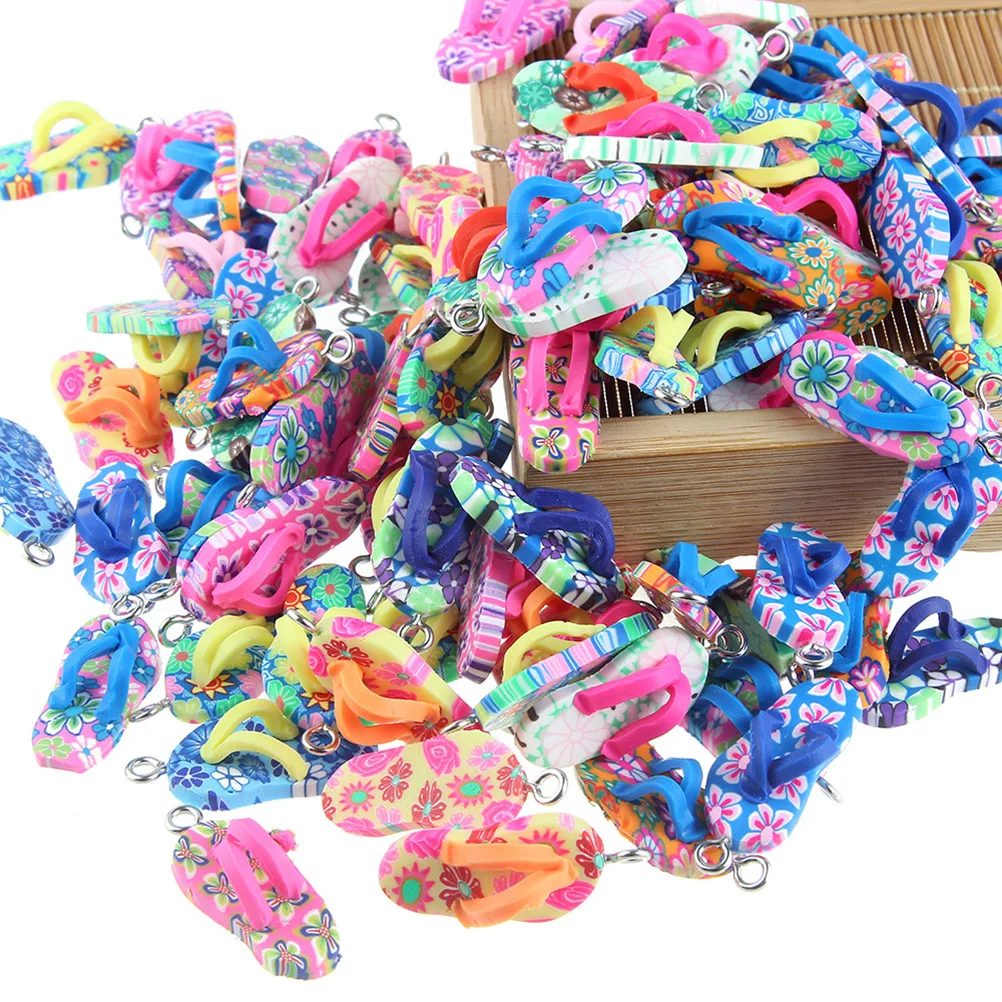 40pcs Slippers Charms Pendant Clay Diy Bracelet Necklace Making Accessories Craft Ornament Jewelry Summer Gift Decor Mini Charms 
40pcs Slippers Charms Pendant Clay Diy Bracelet Necklace Making Accessories Craft Ornament Jewelry Summer Gift Decor Mini Charms