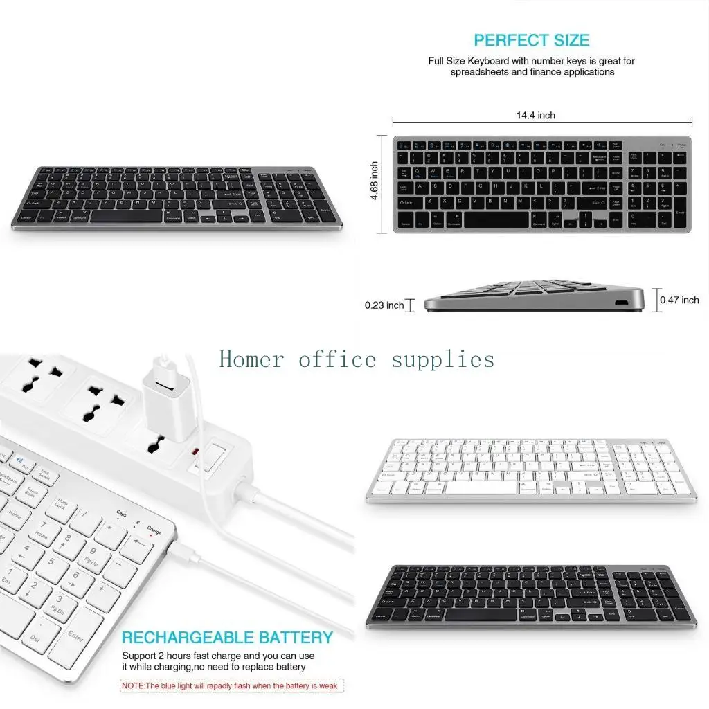 K43B 102 Keys Wireless Keyboard Bluetooth-compatible Multi-Systems Keyboard for Laptop Tablet / for Windows
K43B 102 Keys Wireless Keyboard Bluetooth-compatible Multi-Systems Keyboard for Laptop Tablet / for Windows