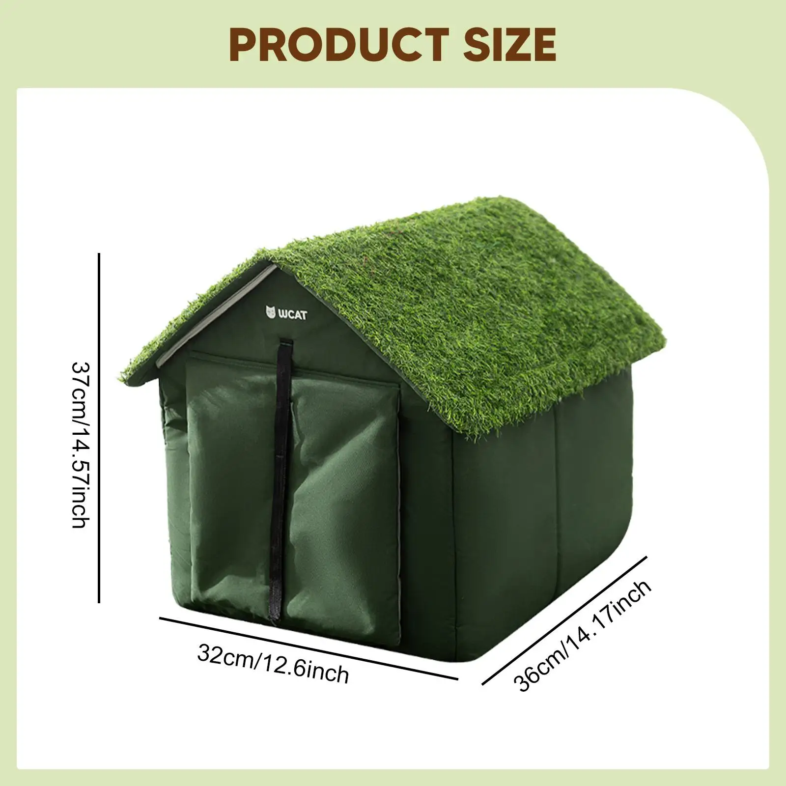 Outdoor Cat House Insulated Waterproof Portable Versatile Cat Tent Kennel Pet House for Porch Winter Garden Community Outside
Outdoor Cat House Insulated Waterproof Portable Versatile Cat Tent Kennel Pet House for Porch Winter Garden Community Outside
