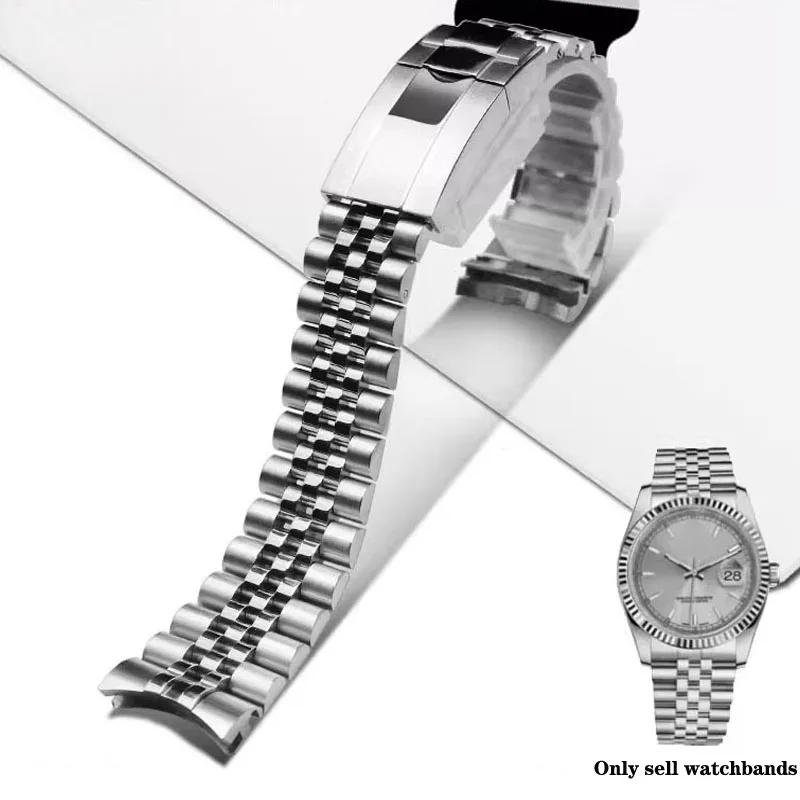 High Quality 20mm Solid Stainless Steel Bracelet for Rolex for Jubilee Curved End Men Metal WatchBand Folding Buckle Accessories
High Quality 20mm Solid Stainless Steel Bracelet for Rolex for Jubilee Curved End Men Metal WatchBand Folding Buckle Accessories