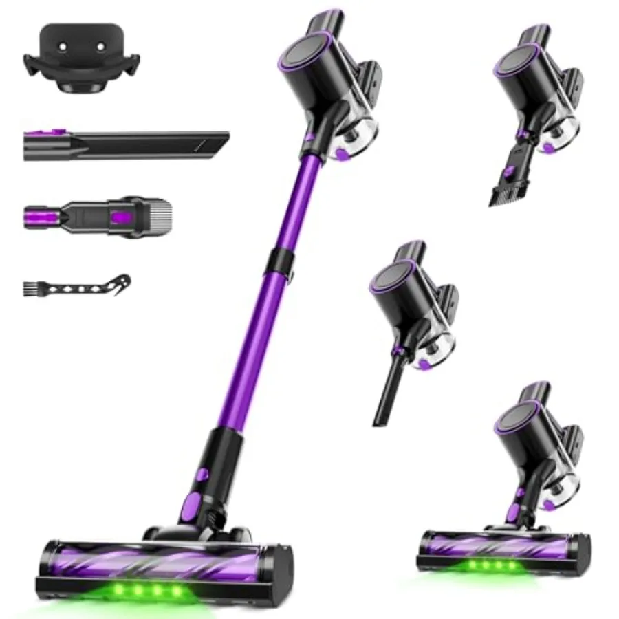 Cordl Vacuum Cleaner, 500W/40Kpa Vacuum Cleaners for Home, Stick Vacuum Cordl with LED Display, Anti- and Wall Mount, 8 in 1 Li
Cordl Vacuum Cleaner, 500W/40Kpa Vacuum Cleaners for Home, Stick Vacuum Cordl with LED Display, Anti- and Wall Mount, 8 in 1 Li