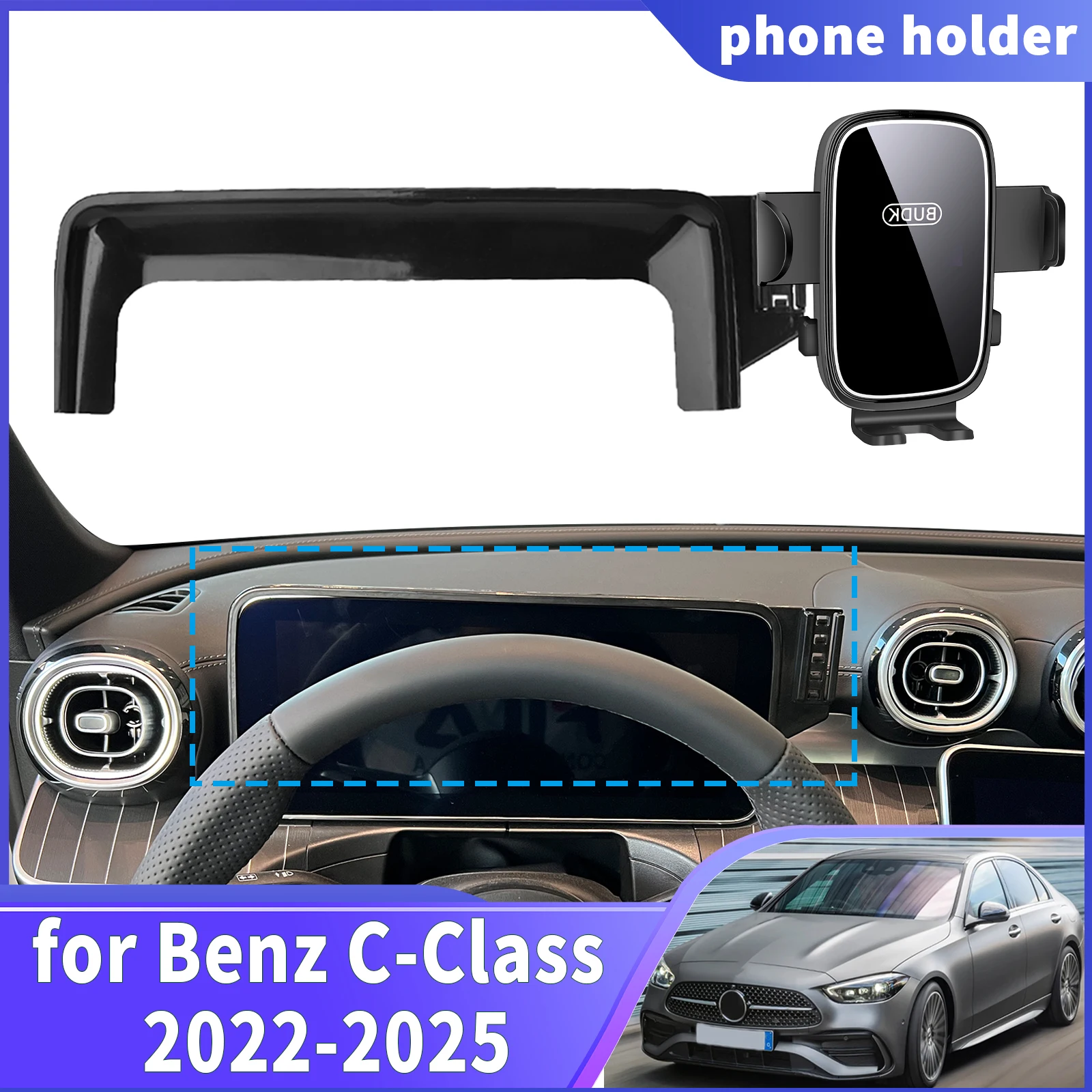 fit for Mercedes-Benz C-Class 2022-2025 C CLASS W206 Navigation Phone Holder Mount Customized Car accessoires
fit for Mercedes-Benz C-Class 2022-2025 C CLASS W206 Navigation Phone Holder Mount Customized Car accessoires