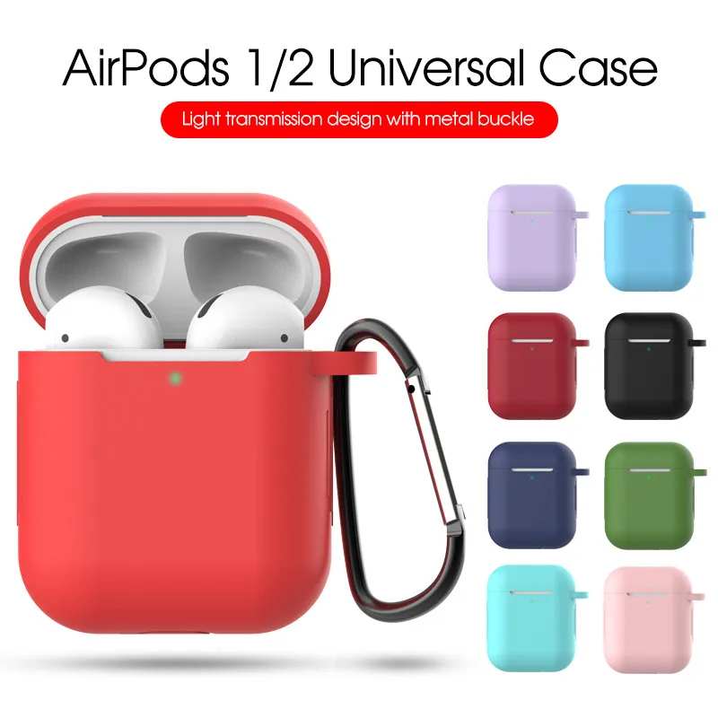 Silicone Cases With Hook Cover For Apple Airpods 1/2 Protective Shockproof Wireless Earphone Cover For airpods 2 1 case Box Bags
Silicone Cases With Hook Cover For Apple Airpods 1/2 Protective Shockproof Wireless Earphone Cover For airpods 2 1 case Box Bags