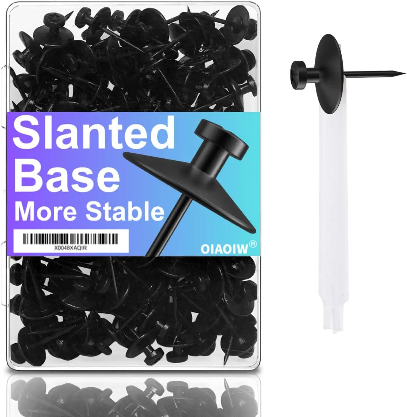 50pcs Black Double Headed Thumb Tacks for Heavy Duty Hanging Pictures on Walls
50pcs Black Double Headed Thumb Tacks for Heavy Duty Hanging Pictures on Walls