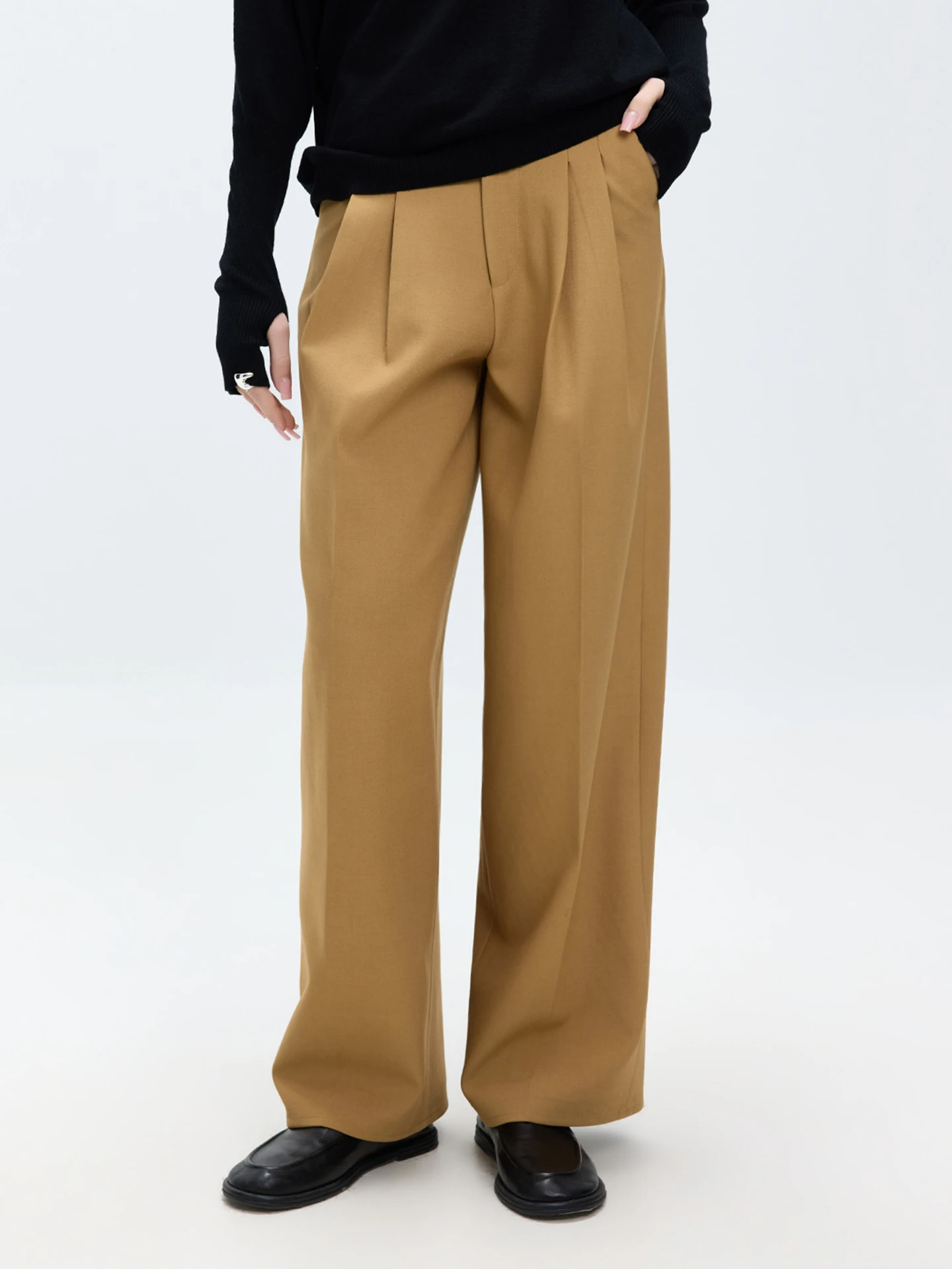 LUR Fashionable Wide Leg Pants High Waist Drapey Casual Straight Cut Pants Versatile Design Spring New Arrival Ladies' Trousers
LUR Fashionable Wide Leg Pants High Waist Drapey Casual Straight Cut Pants Versatile Design Spring New Arrival Ladies' Trousers