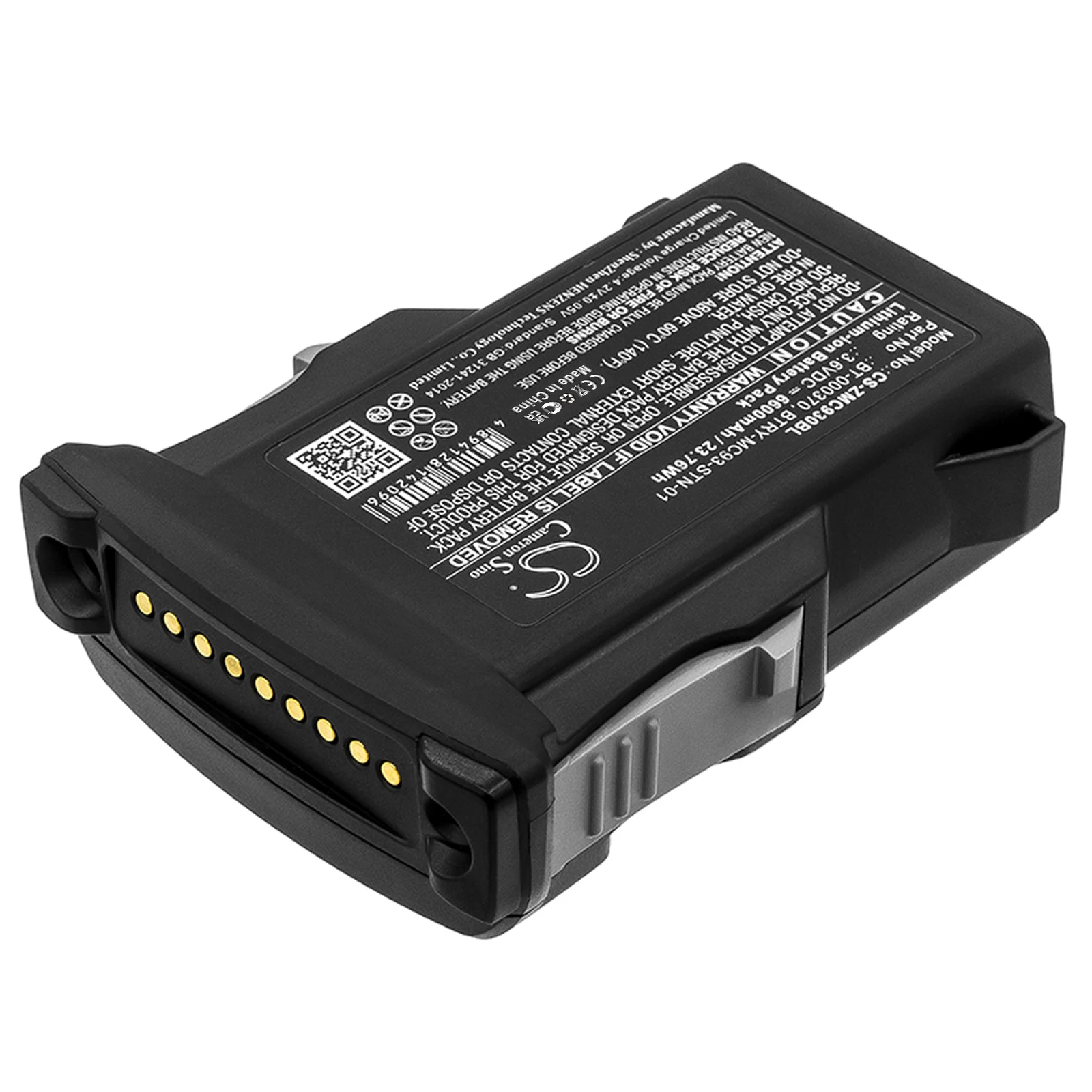 3.6V 6600mAh Barcode Scanner Battery BT-000370 BTRY-MC93-STN-01 BTRY-MC93-NI-10 BTRY-MC93-FZ-10 for Zebra MC93, MC9300
3.6V 6600mAh Barcode Scanner Battery BT-000370 BTRY-MC93-STN-01 BTRY-MC93-NI-10 BTRY-MC93-FZ-10 for Zebra MC93, MC9300