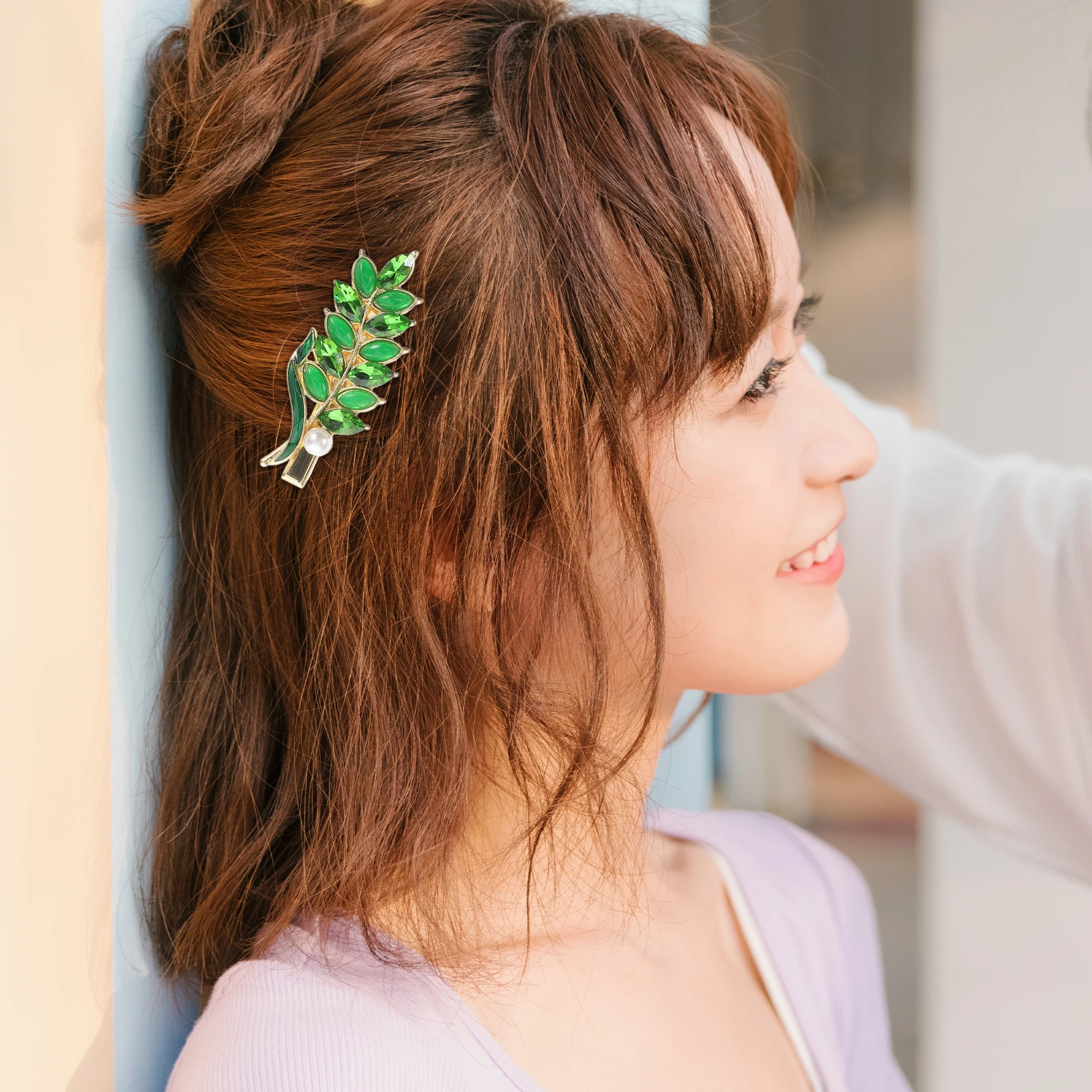 2Pcs Wheat Ear Duckbill Clips Vintage Green Fashion Hair Accessories Crystal Leaf Barrettes Secure Side Bangs Lightweight
2Pcs Wheat Ear Duckbill Clips Vintage Green Fashion Hair Accessories Crystal Leaf Barrettes Secure Side Bangs Lightweight