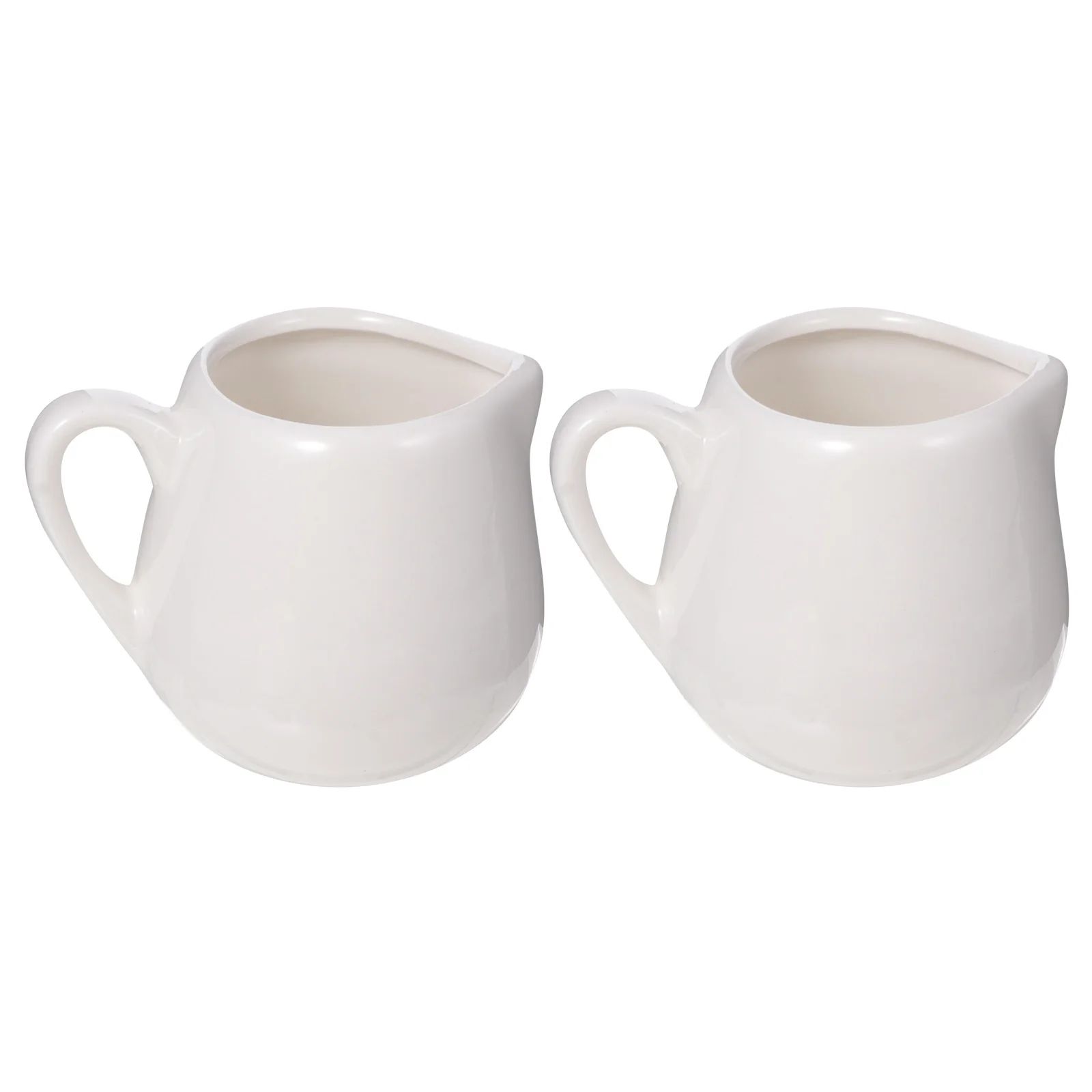 2Pcs Mini Milk Jug Ceramic Sauce Jugs Creative Design for Coffee Milk Creamer Kitchen Sauce Storage Ceramic Creamer with Handle
2Pcs Mini Milk Jug Ceramic Sauce Jugs Creative Design for Coffee Milk Creamer Kitchen Sauce Storage Ceramic Creamer with Handle