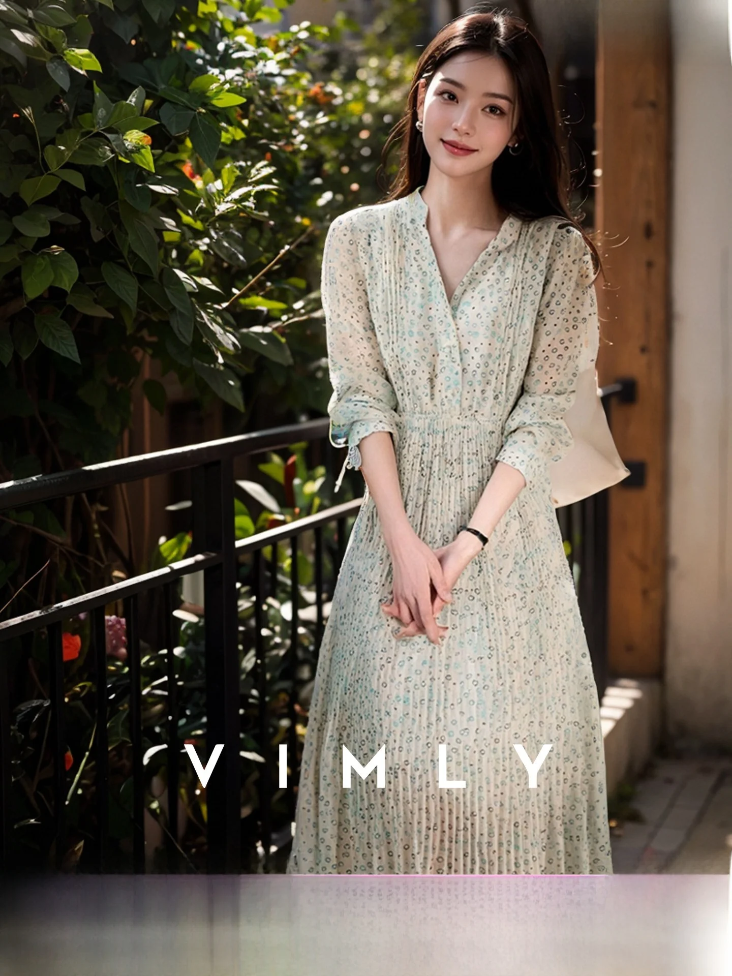 Spring Season Polka Dot Chiffon Dress Women's Midi Length Slimming Waist Floral Print Elegant Style French Style V Neck Long ...
Spring Season Polka Dot Chiffon Dress Women's Midi Length Slimming Waist Floral Print Elegant Style French Style V Neck Long ...